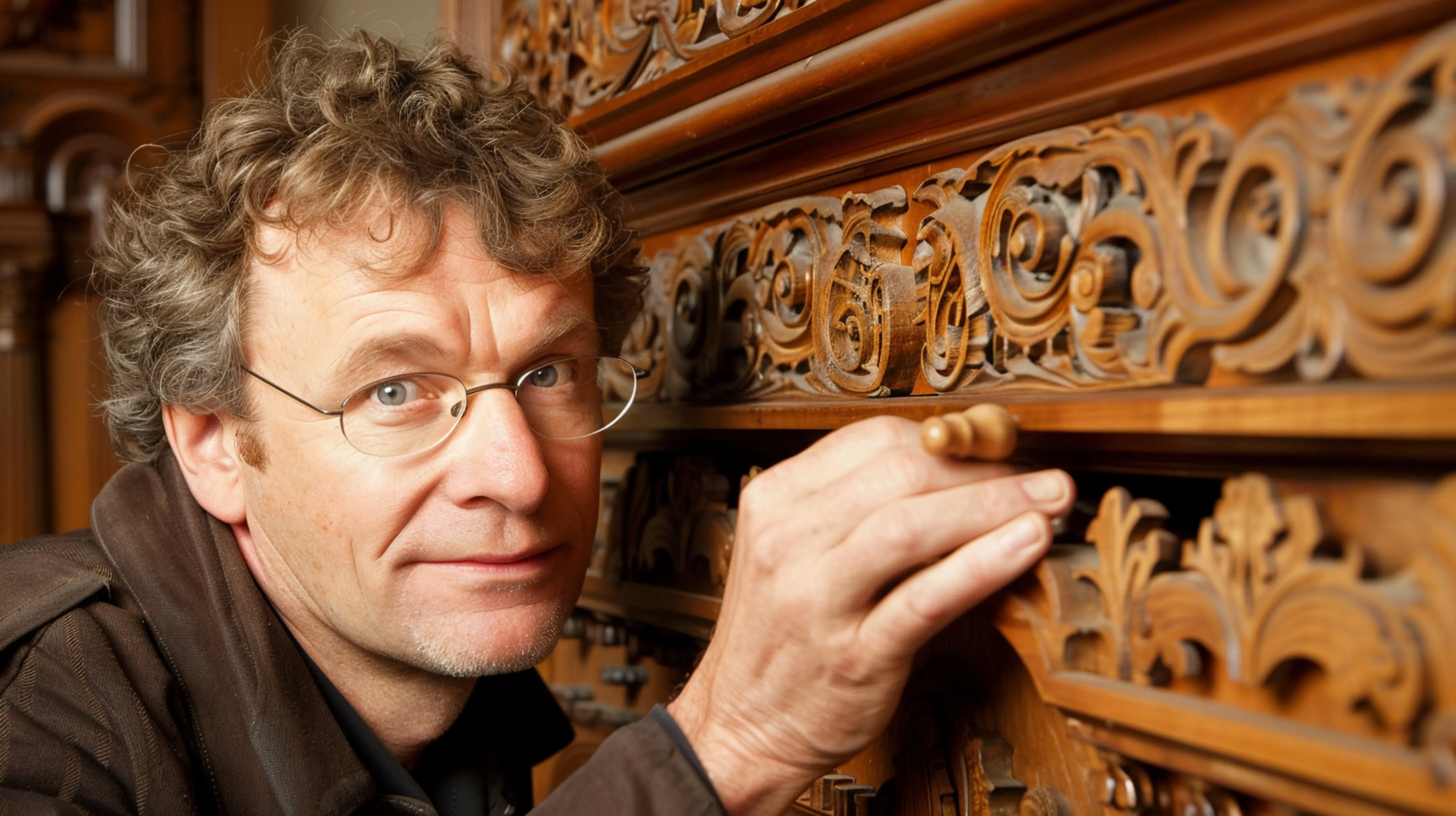 Ein Mann hält eine Zigarre in seiner Hand.